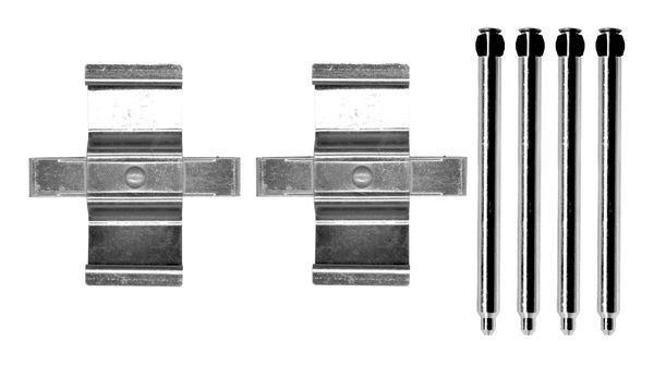 BOSCH 1987474730 Disc Brake Pad Accessory Kit Fitting Set Rear For Mercedes-Benz