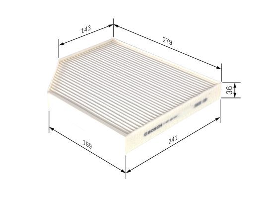Bosch 1 987 435 016 Interior Air Filter Fits Audi Porsche