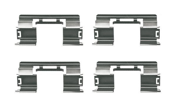 BOSCH 1987474746 Disc Brake Pad Accessory Kit Front Fits Chevrolet Opel Vauxhall