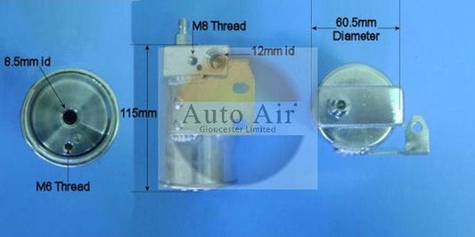AUTO AIR 31-8021 Air Con Receiver Dryer Fits Vauxhall Astra Astravan Zafira