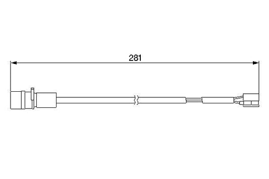 BOSCH 1987474924 Brake Pad Wear Warning Contact Front Rear Fits Porsche 911 944