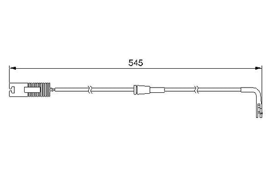 BOSCH 1987474940 Brake Pad Wear Warning Contact Rear 545mm Length For Alpina BMW