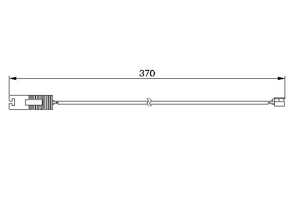 BOSCH 1987474952 Brake Pad Wear Warning Contact Front Fits BMW 8 Series