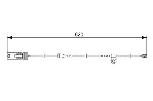 BOSCH 1987474955 Brake Pad Wear Warning Contact Rear 620mm Fits BMW 7 Series