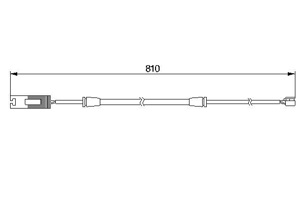 BOSCH 1987474957 Brake Pad Wear Warning Contact Front Fits BMW 3 Series Z3