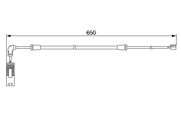 BOSCH 1987474960 Brake Pad Wear Warning Contact Front Fits BMW 3 Series