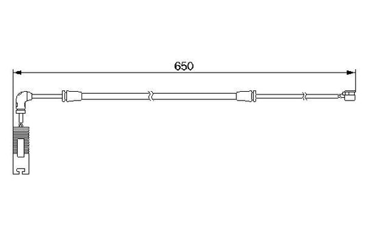 BOSCH 1987474960 Brake Pad Wear Warning Contact Front Fits BMW 3 Series