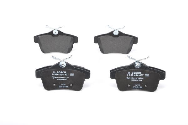 BOSCH 0986494437 Brake Pad Set For Disc Brake Rear Fits Citroën DS Peugeot