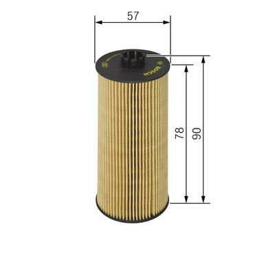 Bosch 1 457 429 306 Oil Filter Fits Mercedes-Benz