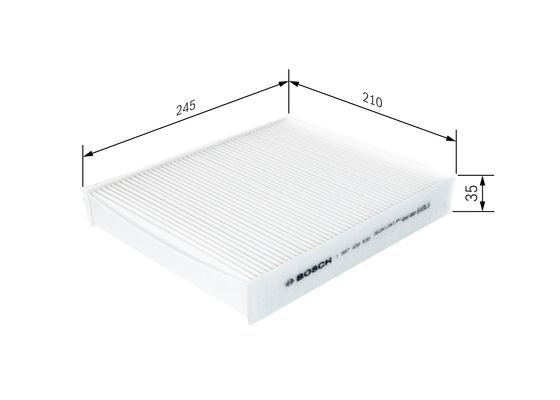Bosch 1 987 432 539 Cabin Air Filter Fits Ford