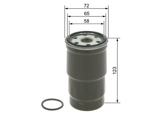 Bosch 1 457 434 440 Fuel Filter Fits Daihatsu Mazda Subaru Toyota