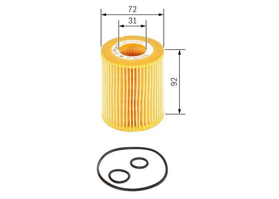 Bosch 1 457 429 199 Oil Filter Fits Honda Opel Vauxhall