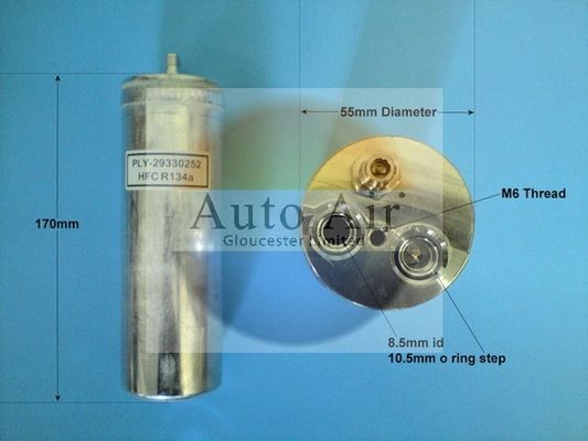 AUTO AIR 31-0115 Air Conditioning Receiver Dryer A/C Replacement Fits Vauxhall