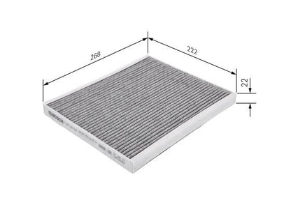 Bosch 1 987 432 537 Cabin Air Filter Fits Fiat Alfa Citroen Peugeot Vauxhall