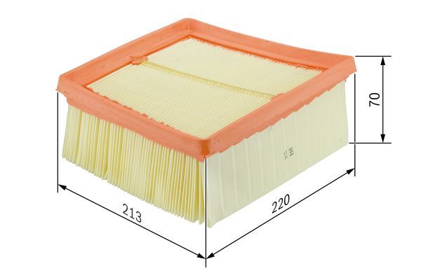 Bosch 1 457 433 575 Air Filter Fits Seat Skoda VW