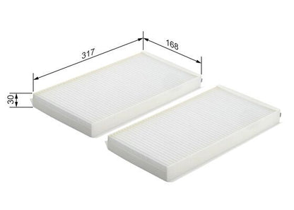 Bosch 1 987 432 102 Interior Air Filter Fits BMW