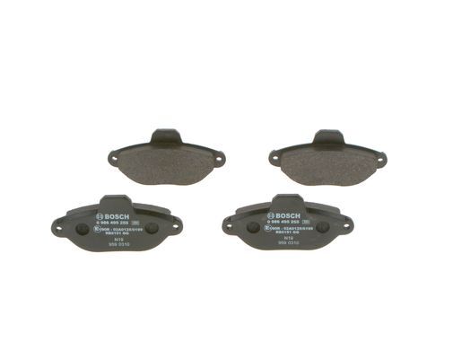 BOSCH 0986495255 Brake Pad Set For Disc Brake Front 16.4mm Thickness Fits Fiat