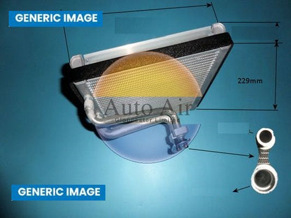 AUTO AIR 21-0331 Air Conditioning Evaporator A/C Air Con 385mm Length Fits MAN