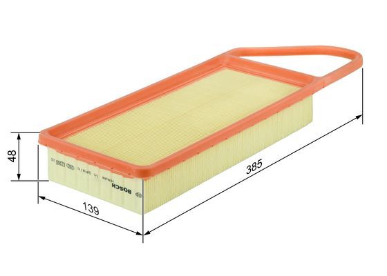 Bosch 1 457 433 076 Air Filter Fits Citroen Ford Mazda Peugeot Toyota
