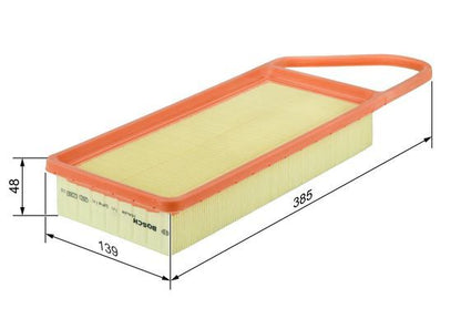 Bosch 1 457 433 076 Air Filter Fits Citroen Ford Mazda Peugeot Toyota