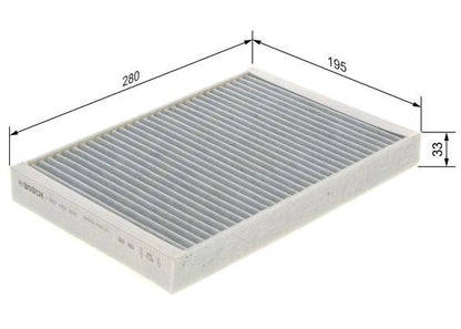 Bosch 1 987 432 405 Interior Air Filter Fits Jaguar Land Rover Volvo