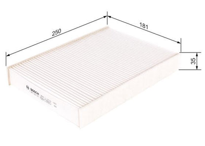 Bosch 1 987 435 057 Interior Air Filter Fits Nissan Renault
