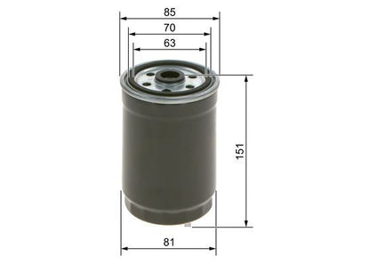 Bosch 1 457 434 329 Fuel Filter Fits Audi Land Rover Skoda VW