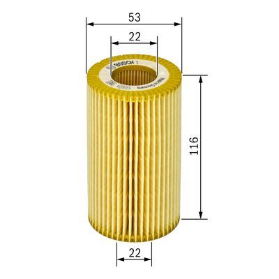 Bosch 1 457 429 272 Oil Filter Fits Mercedes-Benz