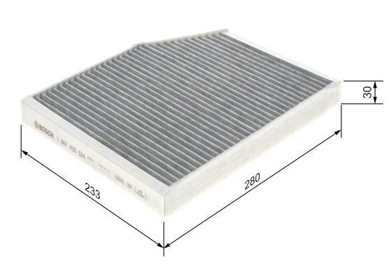 Bosch 1 987 435 524 Interior Air Filter Fits Ford