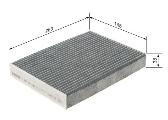 Bosch 1 987 432 538 Interior Air Filter Fits Fiat Nissan Opel Renault Vauxhall