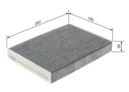 Bosch 1 987 432 538 Interior Air Filter Fits Fiat Nissan Opel Renault Vauxhall
