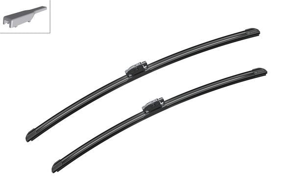 2 x BOSCH AEROTWIN A314S Flat Wiper Blades (Pair) 575/530mm Length Fits Mini