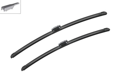 2 x BOSCH AEROTWIN A314S Flat Wiper Blades (Pair) 575/530mm Length Fits Mini