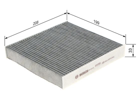 Bosch 1 987 435 031 Interior Air Filter Fits Dacia Lada Nissan Renault