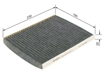 Bosch 1 987 432 415 Interior Air Filter Fits Ford