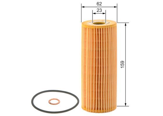 Bosch 1 457 429 122 Oil Filter Fits Daewoo Mercedes-Benz Puch Ssangyong VW
