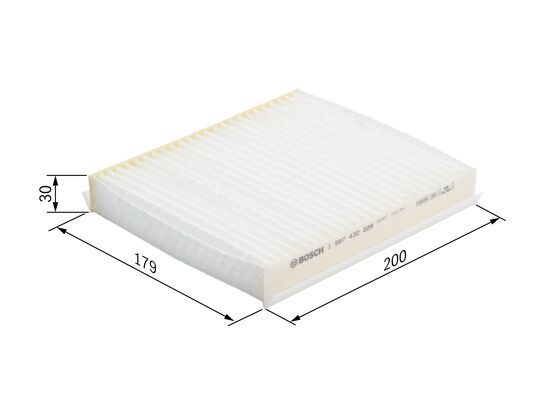 Bosch 1 987 432 228 Interior Air Filter Fits Citroen Fiat Opel Peugeot Suzuki