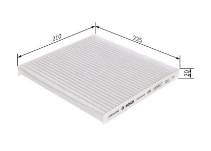 Bosch 1 987 432 246 Interior Air Filter Fits Nissan