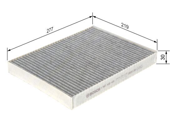 Bosch 1987432431 Interior Air Filter Fits Audi Porsche VW