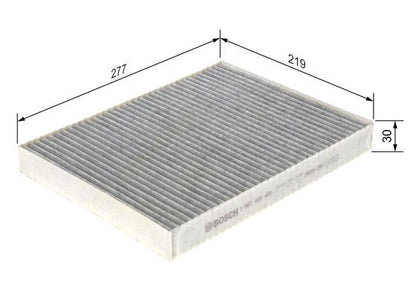Bosch 1987432431 Interior Air Filter Fits Audi Porsche VW