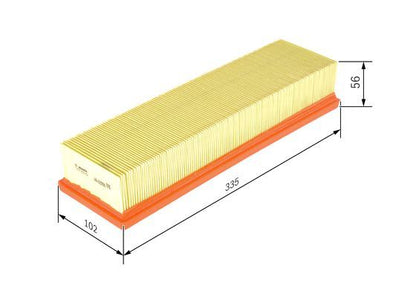 Bosch 1 457 433 159 Air Filter Fits Citroen Peugeot