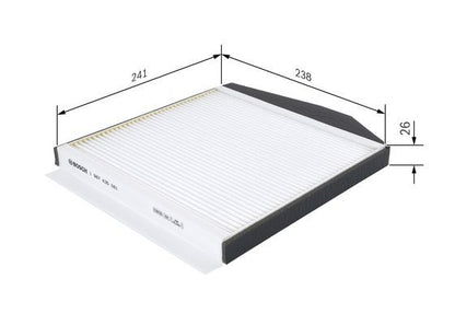 Bosch 1 987 435 061 Interior Air Filter Fits Volvo