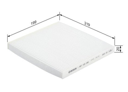 Bosch 1 987 432 088 Interior Air Filter Fits Toyota