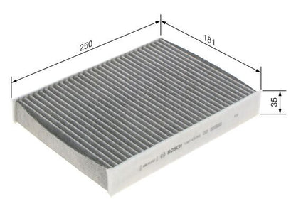 Bosch 1 987 435 562 Interior Air Filter Fits Nissan Renault