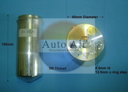 AUTO AIR 31-1029 Air Conditioning Receiver Dryer For Hyundai Accent Coupe Lantra
