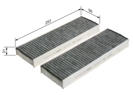 Bosch 1 987 435 522 Interior Air Filter Fits Citroen DS Opel Peugeot Toyota