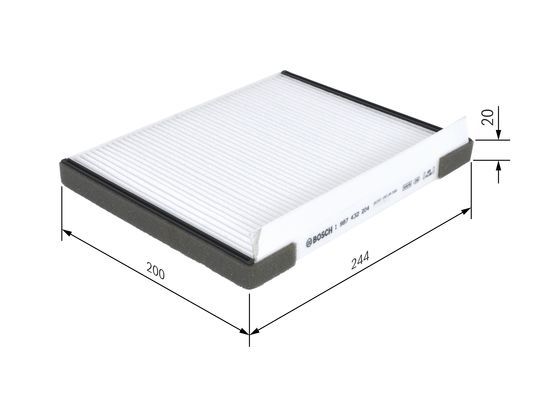Bosch 1 987 432 204 Interior Air Filter Fits Hyundai