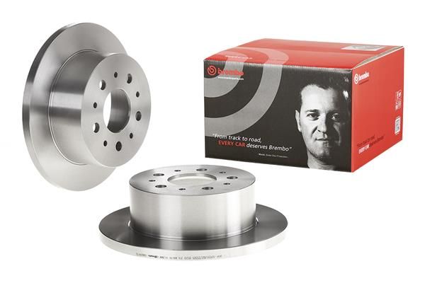 2x BREMBO 08.8094.30 Brake Disc Rear For Citroen Relay Fiat Ducato Peugeot Boxer