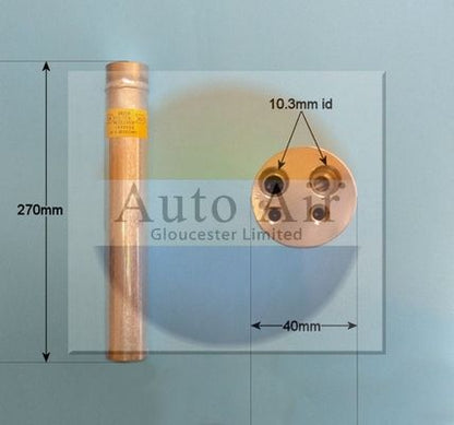AUTO AIR 31-1027 Air Conditioning Receiver Dryer A/C Replacement Fits Renault