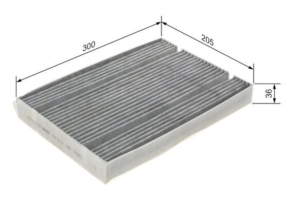 Bosch 1 987 435 547 Interior Air Filter Fits Mercedes-Benz